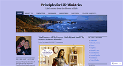 Desktop Screenshot of principlesforlife.org